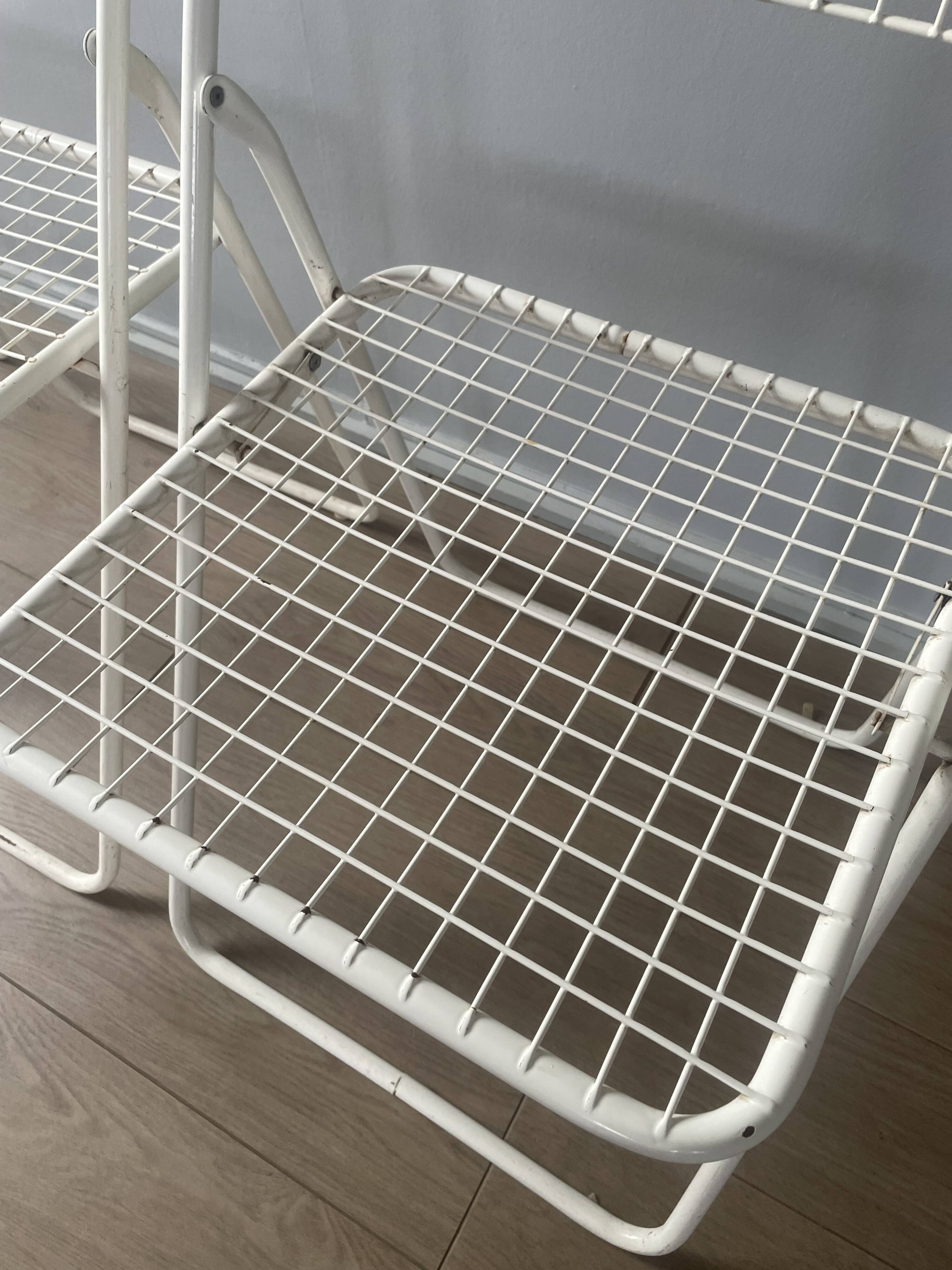 4 vintage folding chairs "Ted Net"