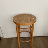 High stool in cannage