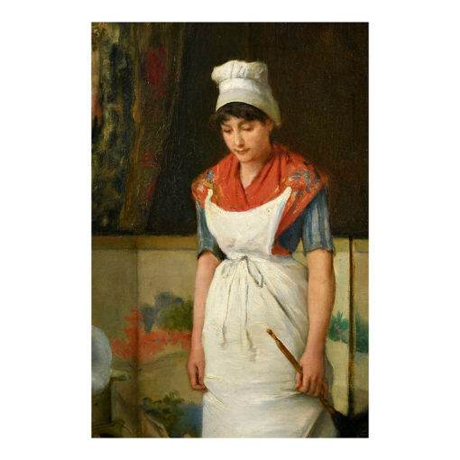 Painting "Soubrette" signed Auguste Serrure