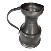 Pewter pitcher with handle and spout