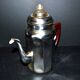 Vintage percolator coffee maker in chrome-plated copper and bakelite 1950 ADB brand