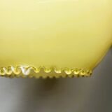 Yellow opaline pear hanging lamp
