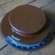 Round scale Testut, brown, vintage 1970s