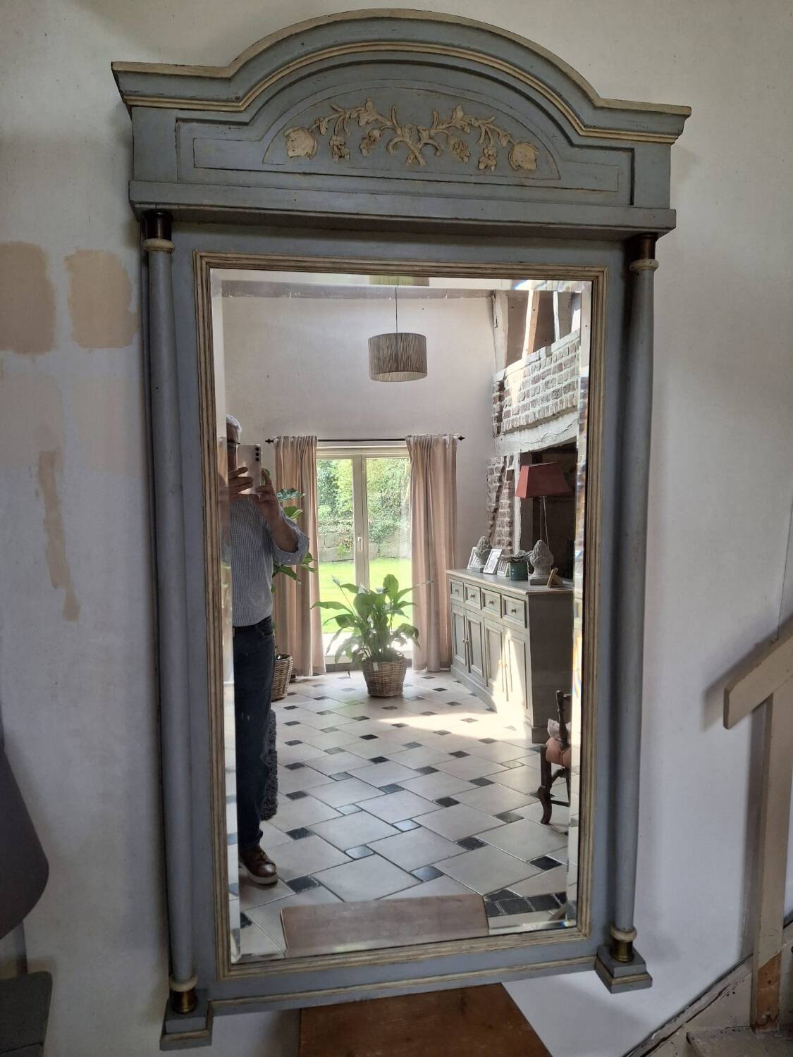 Antique trumeau