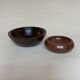 Duo de vides-poche en bois verni