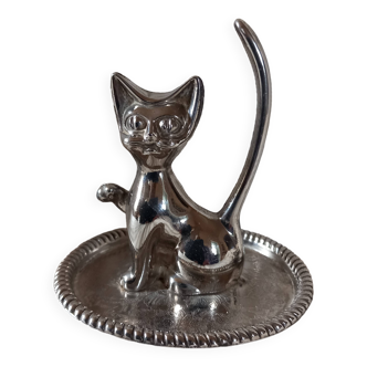 Chat vintage porte bagues