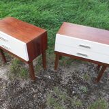 Pair of vintage bedside tables
