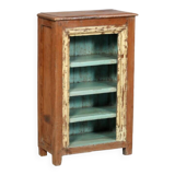 Old Teak Bedside Shelf Patina and Original Piece from India