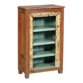 Old Teak Bedside Shelf Patina and Original Piece from India