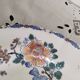 Deep plate or dish in Gien earthenware, rooster and peonies model, numbered, 1930s