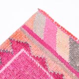 Pink Salmon Oriental Oushak Runner Rug, 96x318Cm