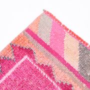 Tapis de couloir oriental Oushak rose saumon, 96 x 318 cm