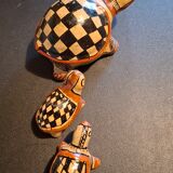 Traditional Berber ceramic turtle family