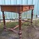 Vintage oak desk table with 2 drawers