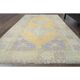 Vintage Turkish Oushak Handmade Wool Cotton Orange Area Rug 104x180