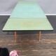 Expandable compass feet table and green vinyl tray from China
