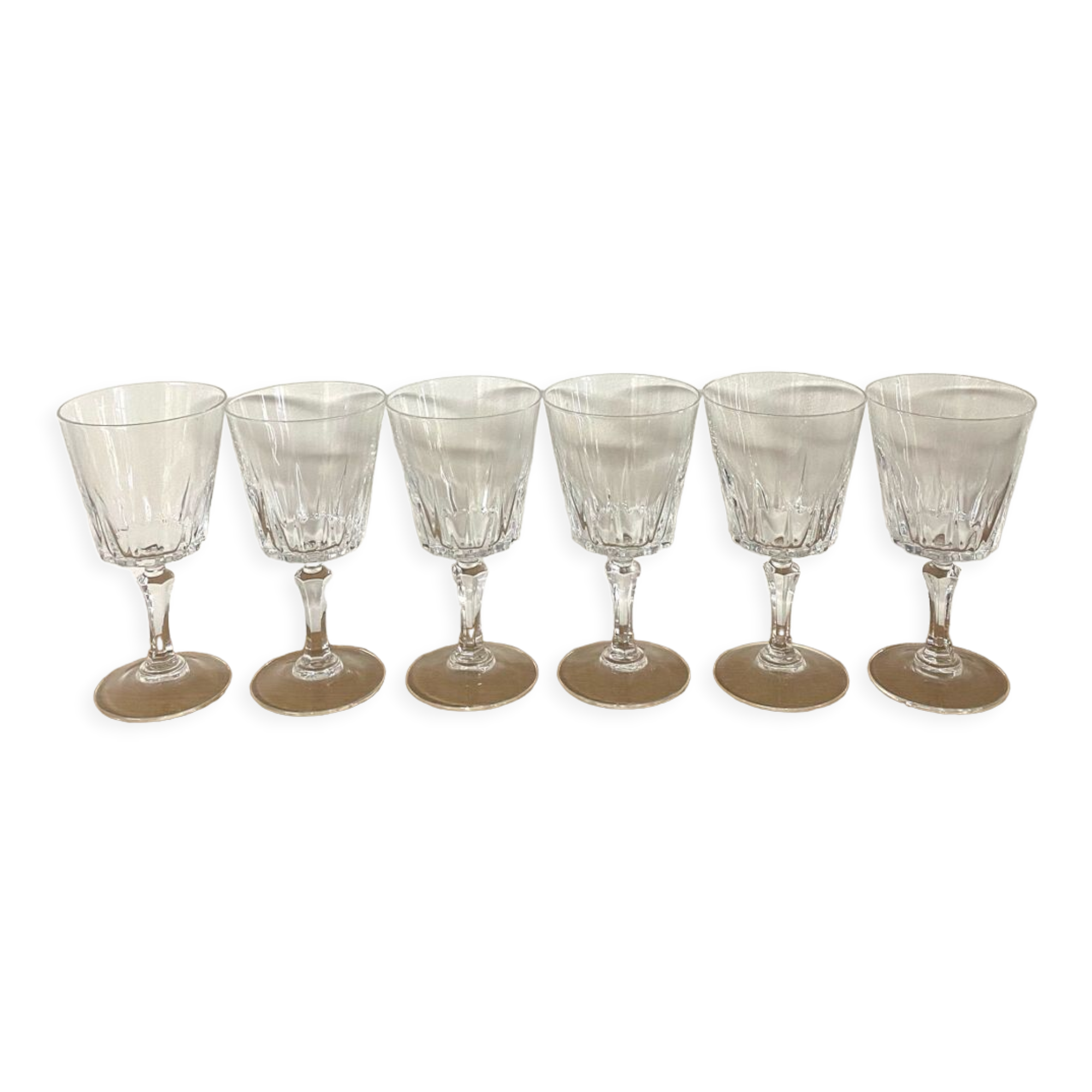 Red wine glasses crystal arques model Versaille