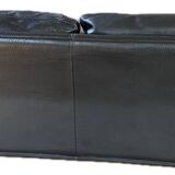 Canapé Cuir Roche Bobois 2.5 places Safari Noir Tenderness