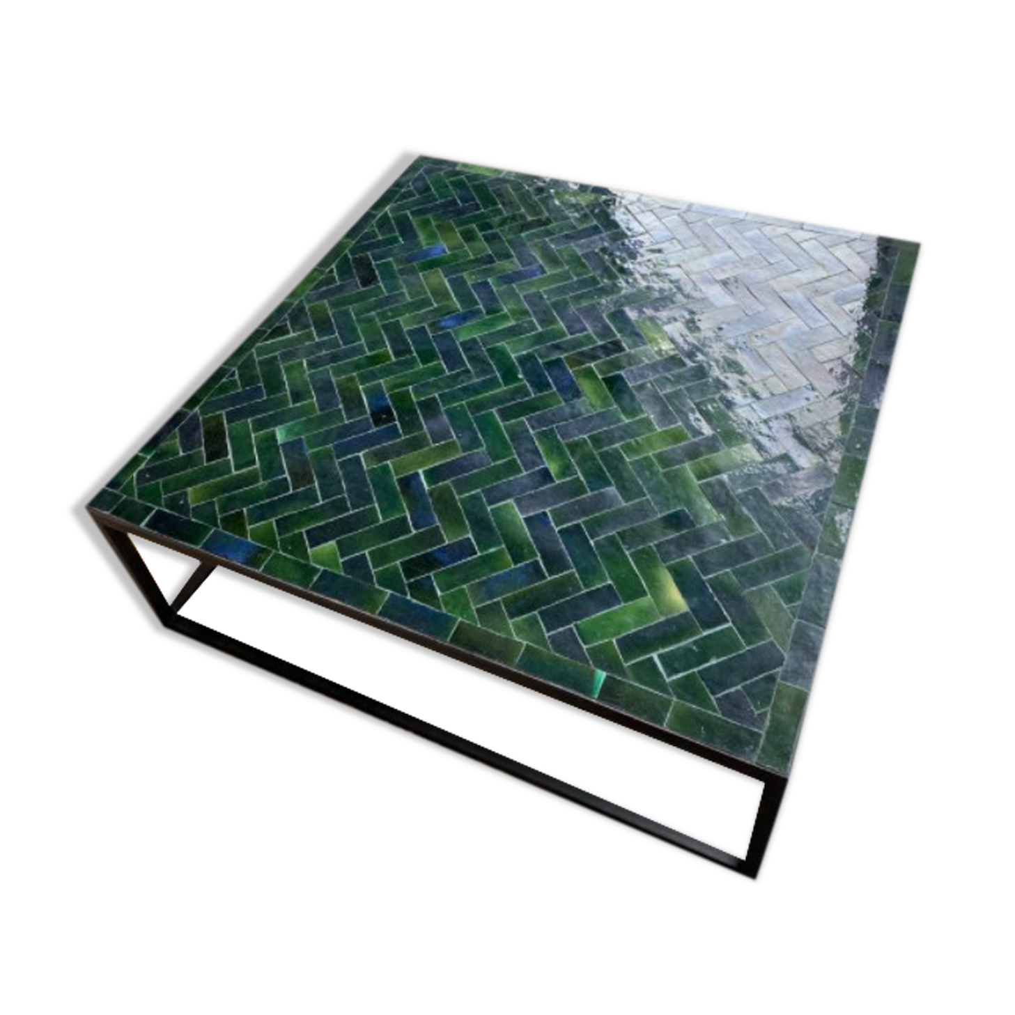 100x100x33 cm artisan zellige table
