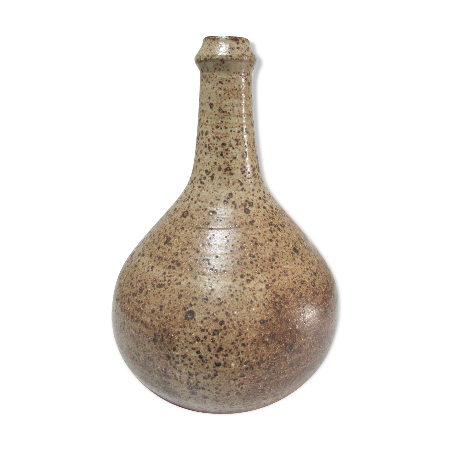 vase soliflore pansu sandstone pyrité signed
