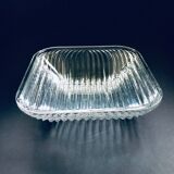 XL Mid-Century Czech Modern Crystal Art Glass Bowl, 1960s