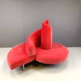 Tatlin Sofa in Velvet from Edra, 1990s