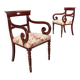 Antique Louis-Philippe armchairs in painted beech, 20th century