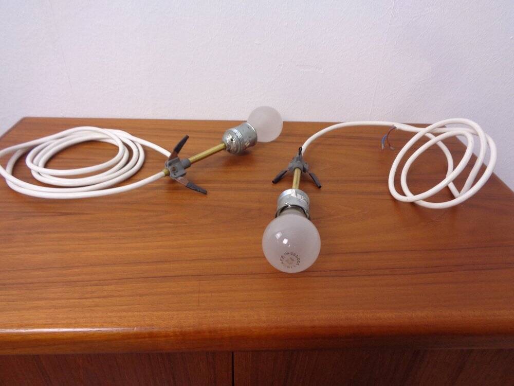 Opaline Glass Satellite Pendant Lamps by Vilhelm Wohlert for Louis Poulsen, 1960s, Set of 2