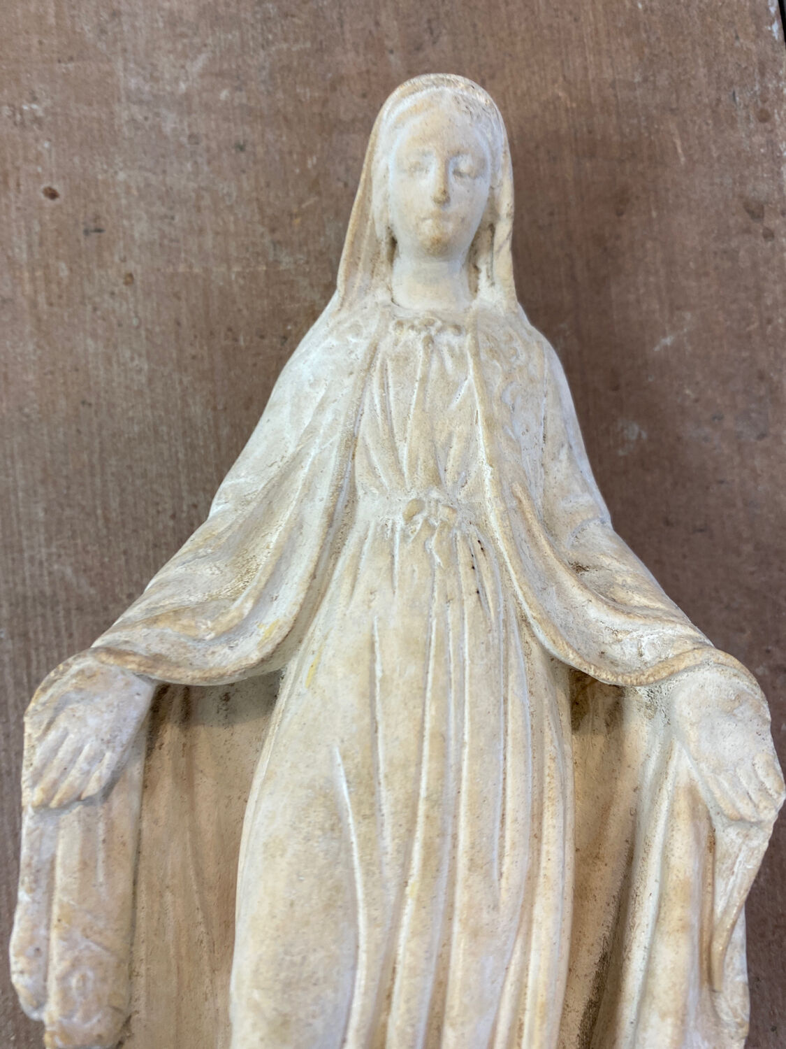 Virgin Mary in plaster