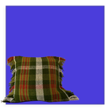 BHV - green square cushion