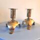 Pair of bouillet Bourdelle design candle holders, Lyon, 70s