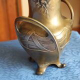 Bronze vase signed