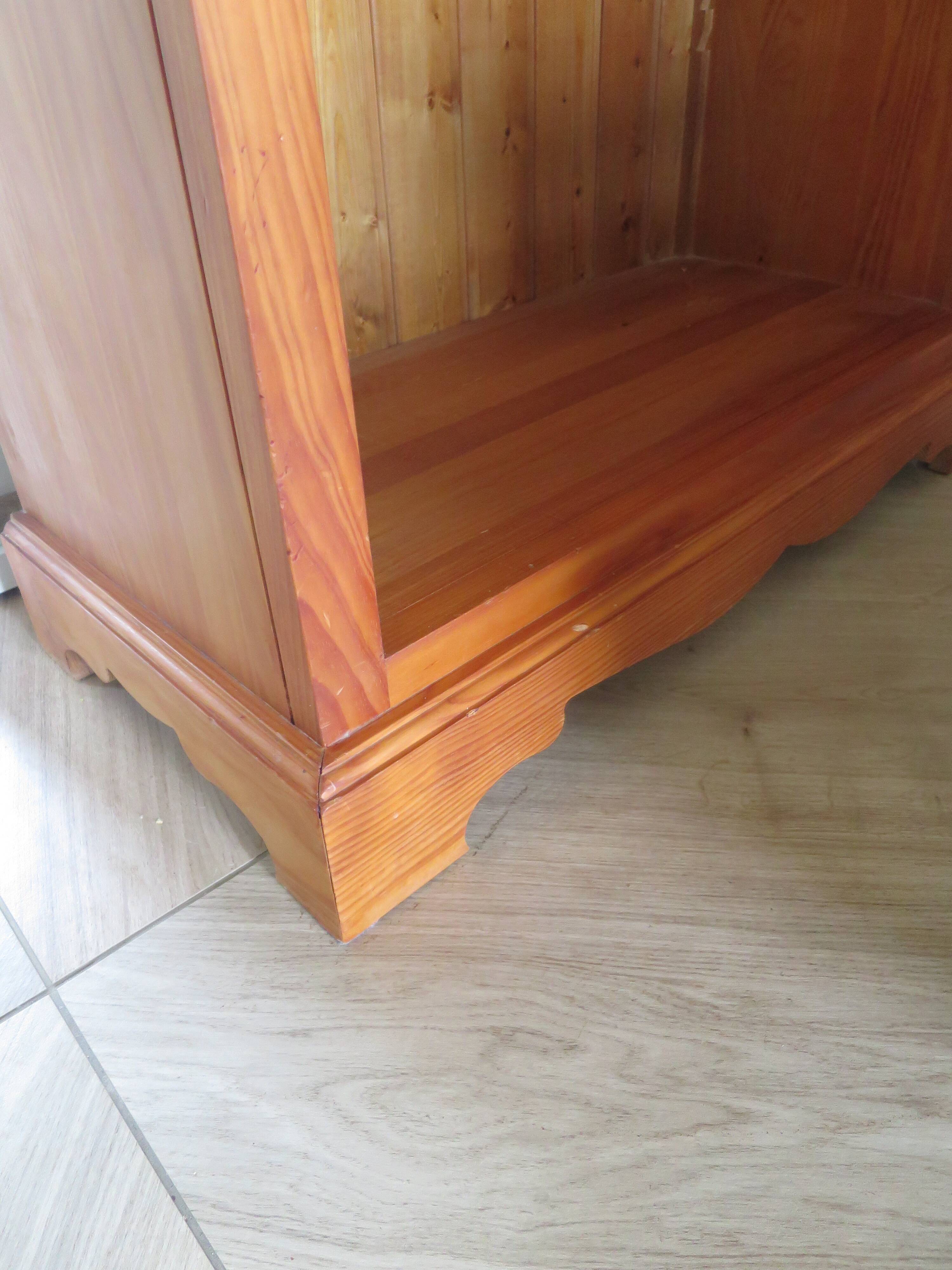 Beautiful bookshelf - solid pine - 5 shelves - country style - natural colour