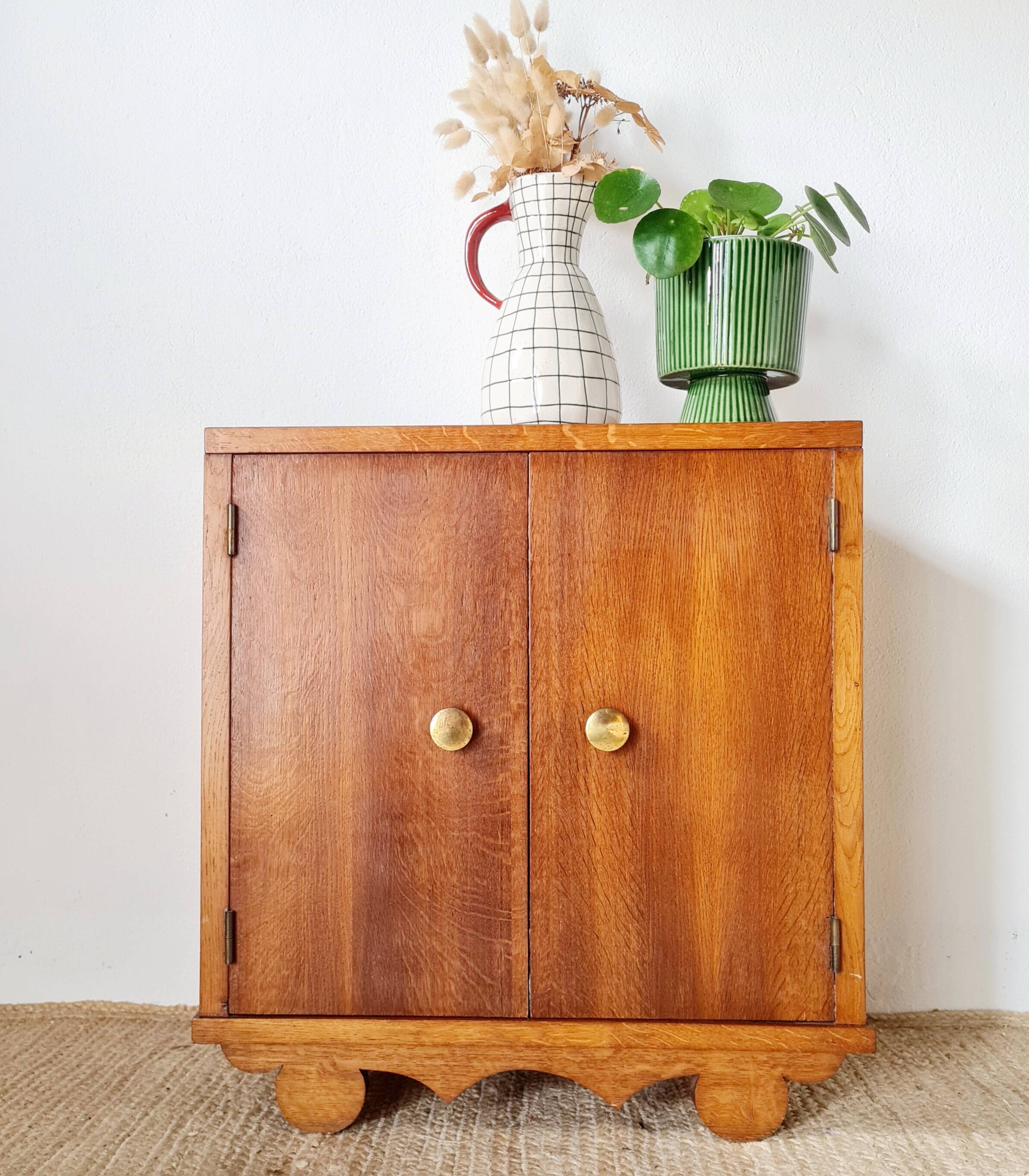 Small antique piece of furniture - retro bedside table
