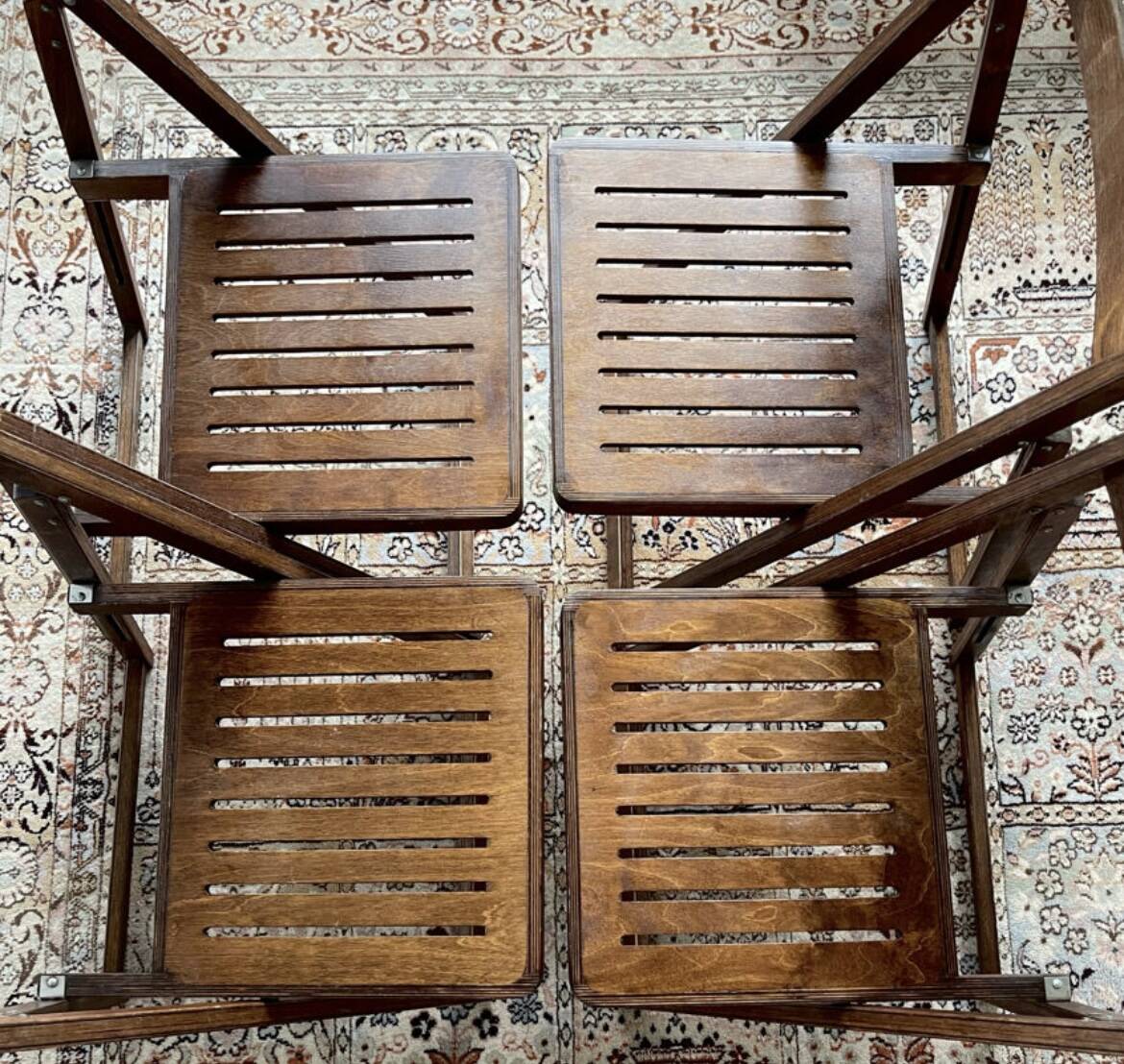 4 folding chairs from the 1960s