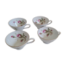 Set de 4 tasses à la rose Bavaria