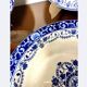 4 old Moustiers plates