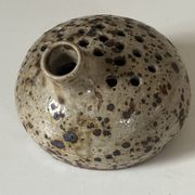 Vase céramique grès pyrité vintage design années 60