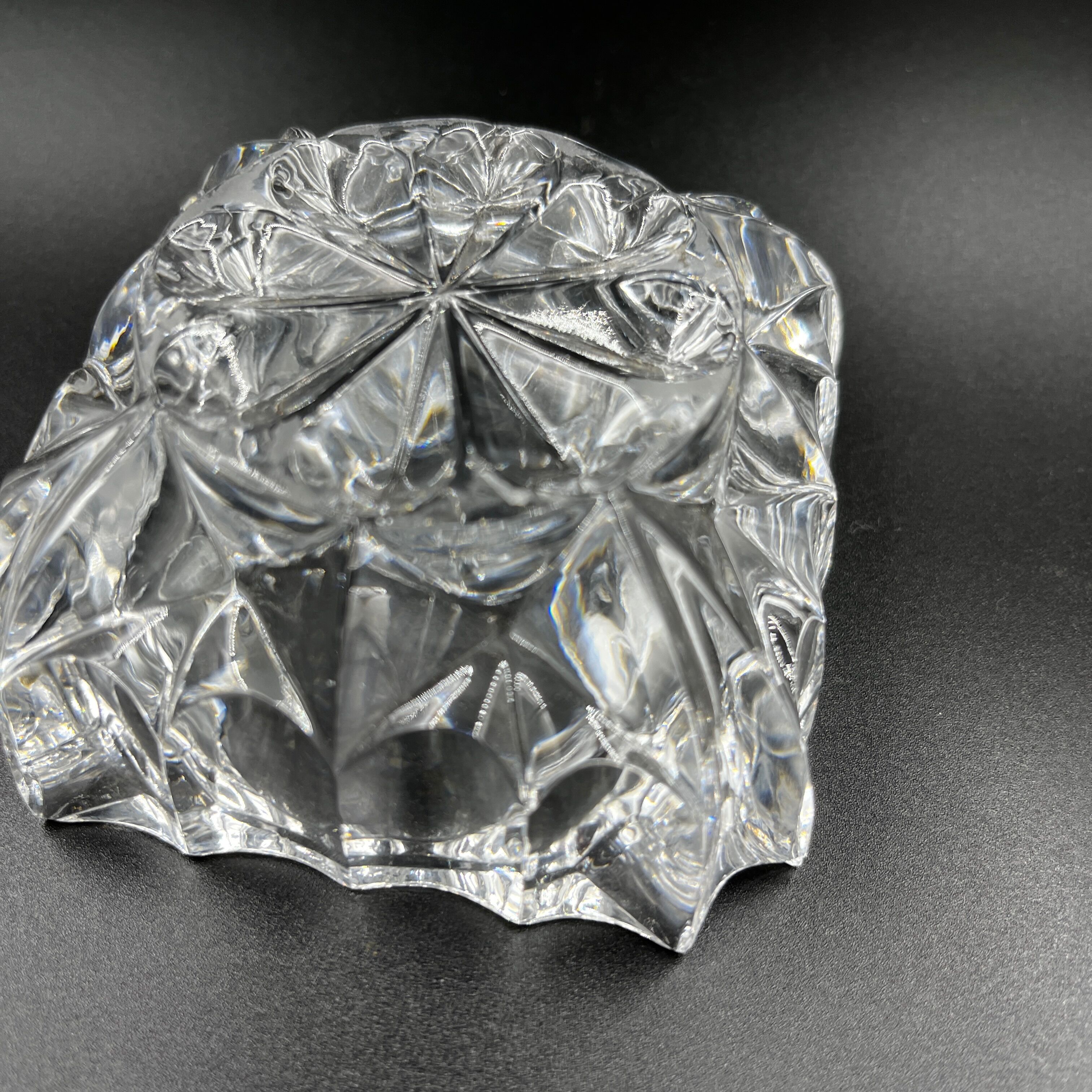 Square crystal ashtray