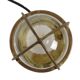 Old Industrial Brass Ship's Lamp Cage Lamp Rotterdam