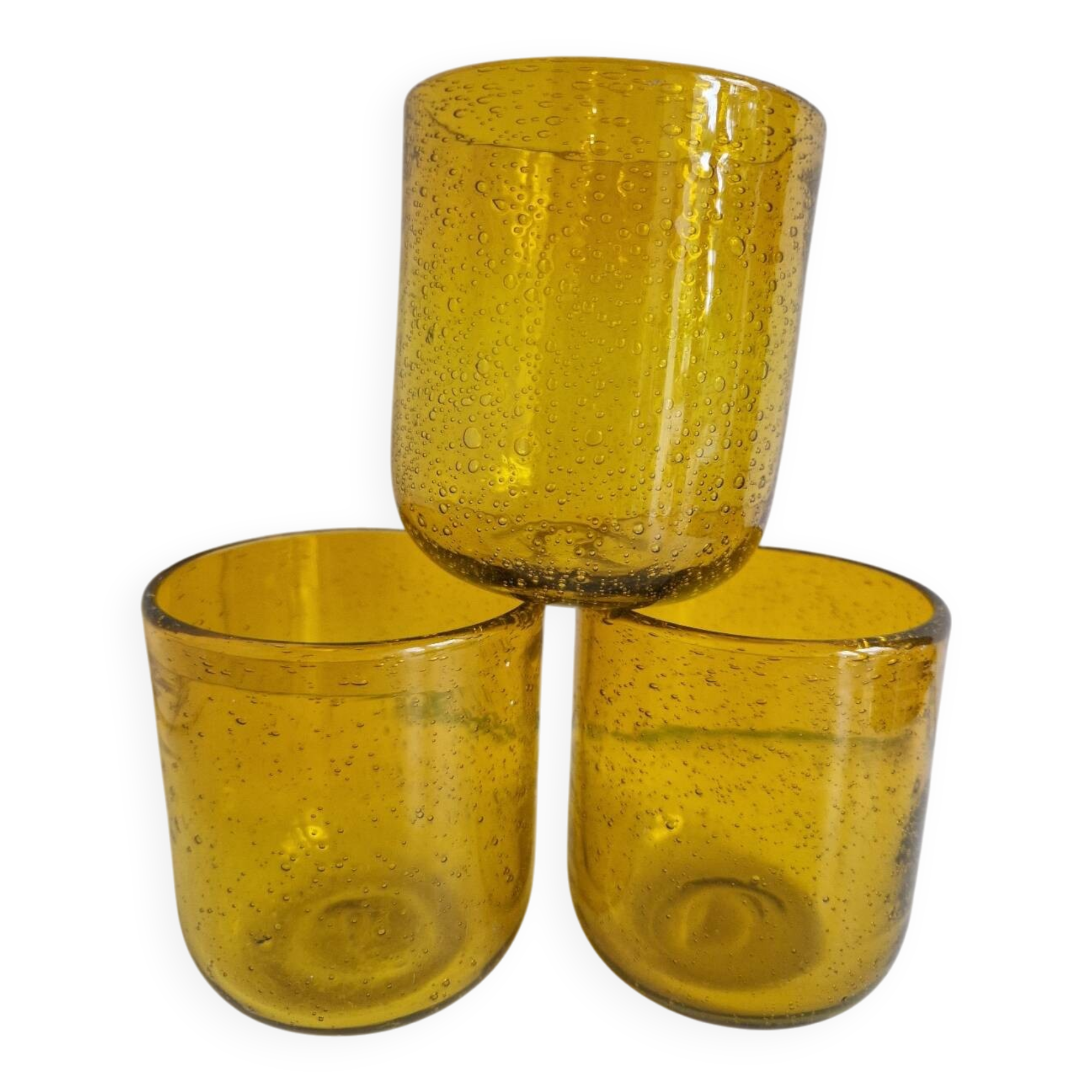 Set of 3 Blown Glass