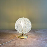 Glass "diamonds" globe lamp