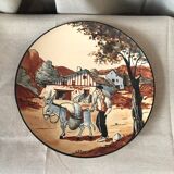 Basque ciboure plate with its donkey r le corrone