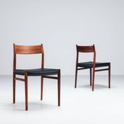 Arne Vodder model 418 dining chairs in rosewood Sibast Mobler Denmark 1960
