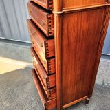 Louis XVI marble top chest of drawers