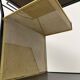 Perforated metal serving trolley in the Mathieu Matégot style