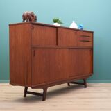 Buffet haut en teck, design danois, années 1960