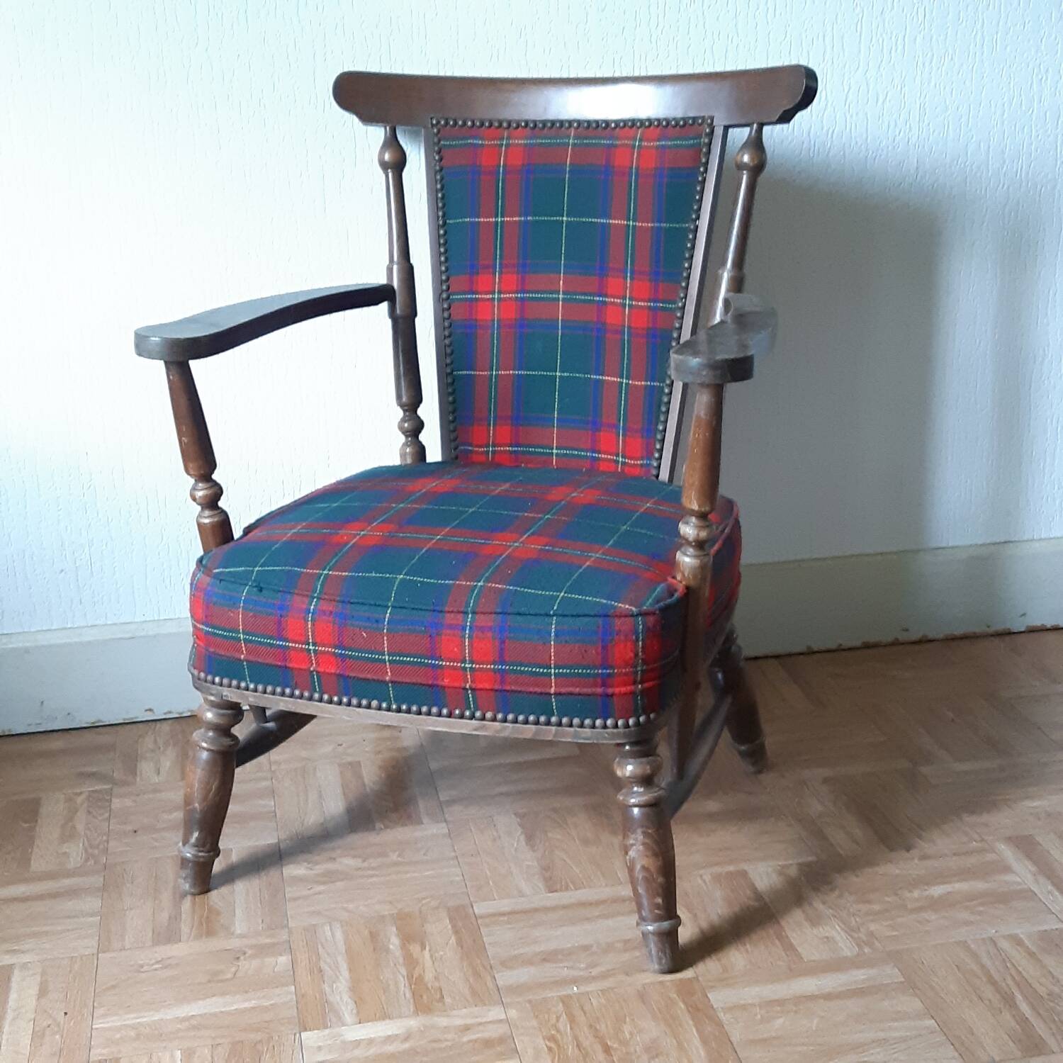 Tartan armchair