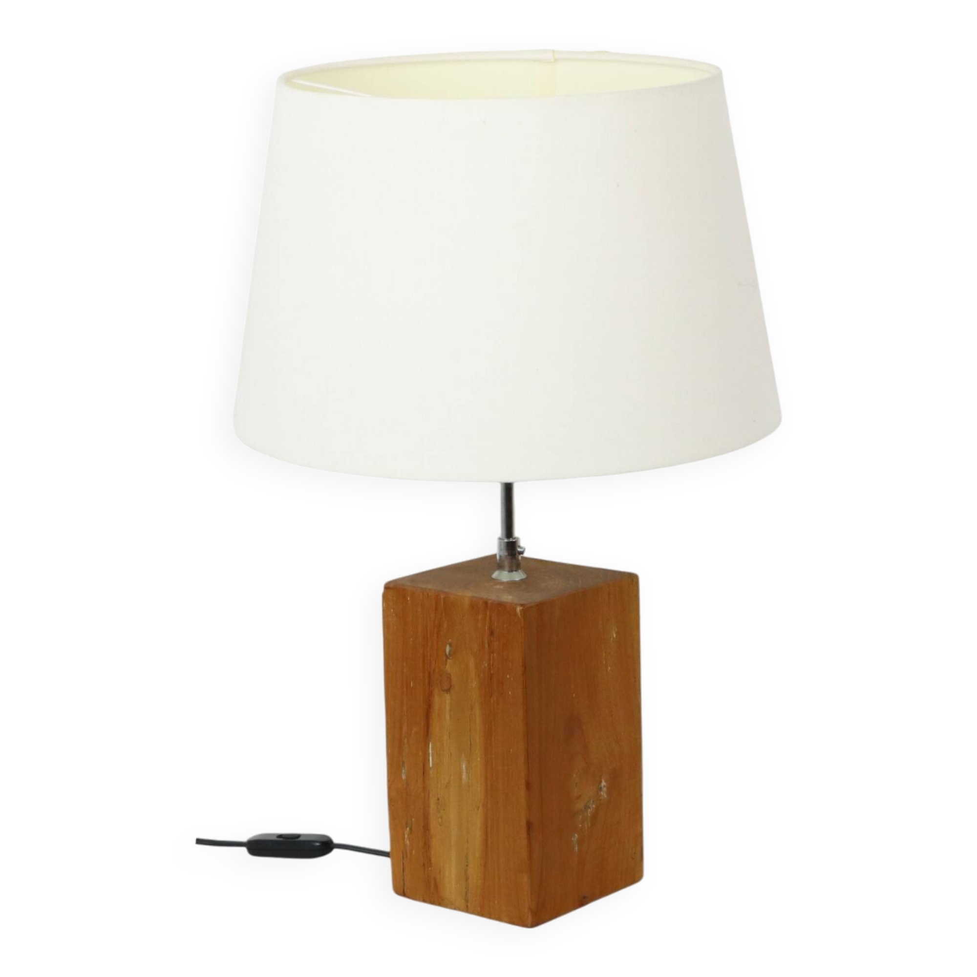 Rural Lamp Solid Wood Adjustable Table Lamp