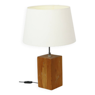 Rural Lamp Solid Wood Adjustable Table Lamp